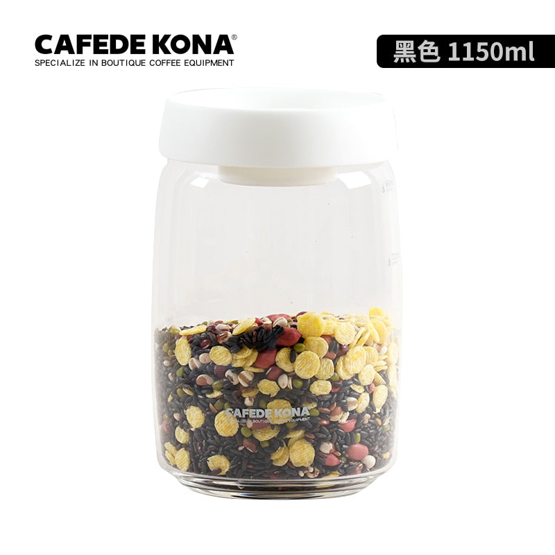 CAFEDEKONA Glass Canister Vacuum Glass Sealed Tank Borosilicate Glass Storage Jar With Lid Food Storage Jar Kitchen Storage Box