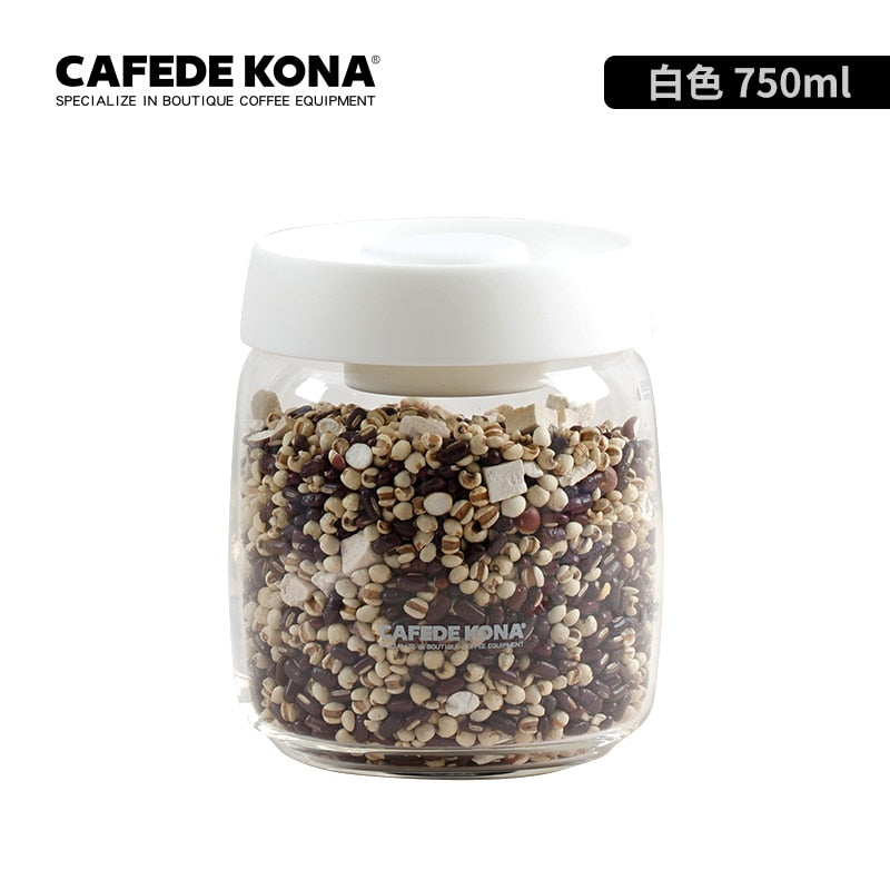 CAFEDEKONA Glass Canister Vacuum Glass Sealed Tank Borosilicate Glass Storage Jar With Lid Food Storage Jar Kitchen Storage Box