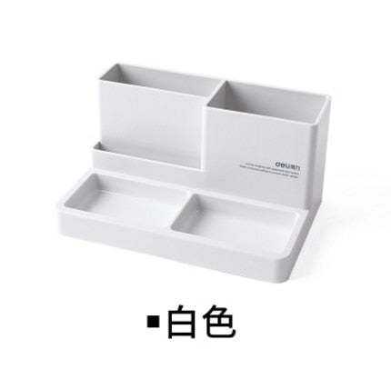 2018Plastic High-grade multifunctional Desk Stationery Organizer Storage Box Pen Pencil Box Jewelry Makeup Holder Case Organizer