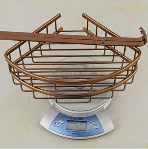 Bath Corner Shelf Antique Bronze Bathroom Shower Shelf Shampoo Holder Shelves  Storage Shelf Rack Bathroom Basket Holder EF2301