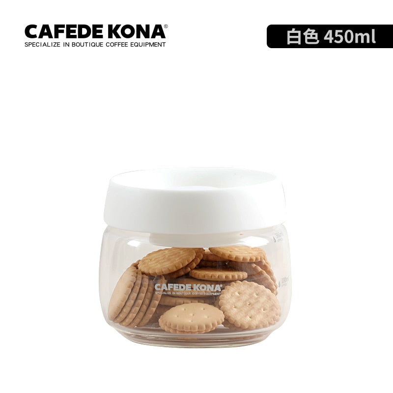 CAFEDEKONA Glass Canister Vacuum Glass Sealed Tank Borosilicate Glass Storage Jar With Lid Food Storage Jar Kitchen Storage Box